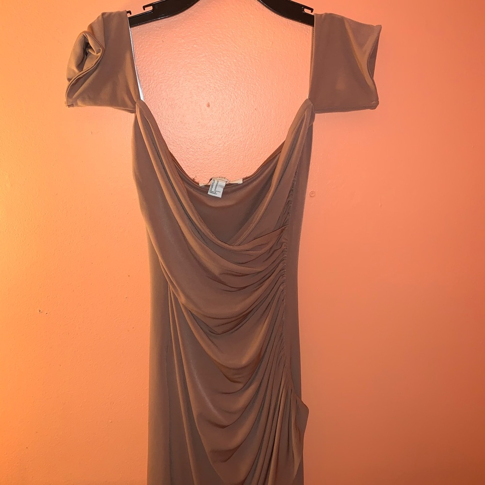 Forever 21 ruched off the shoulder bodycon.